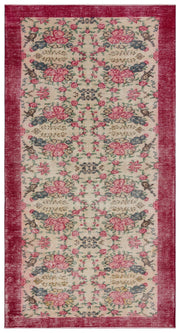 Atina Bej Eskitme Yün El Dokuma Halısı 118 x 222 Apex Unique