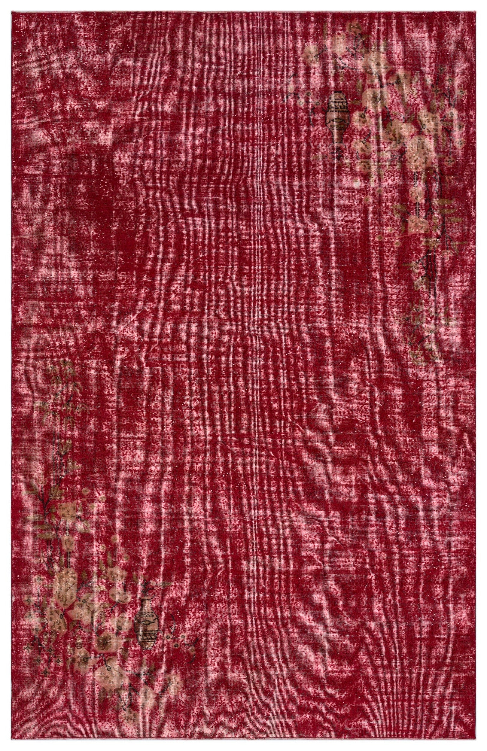 Atina Bej Eskitme Yün El Dokuma Halısı 197 x 303 Apex Unique