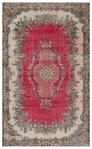 Atina Bej Eskitme Yün El Dokuma Halısı 181 x 290 Apex Unique