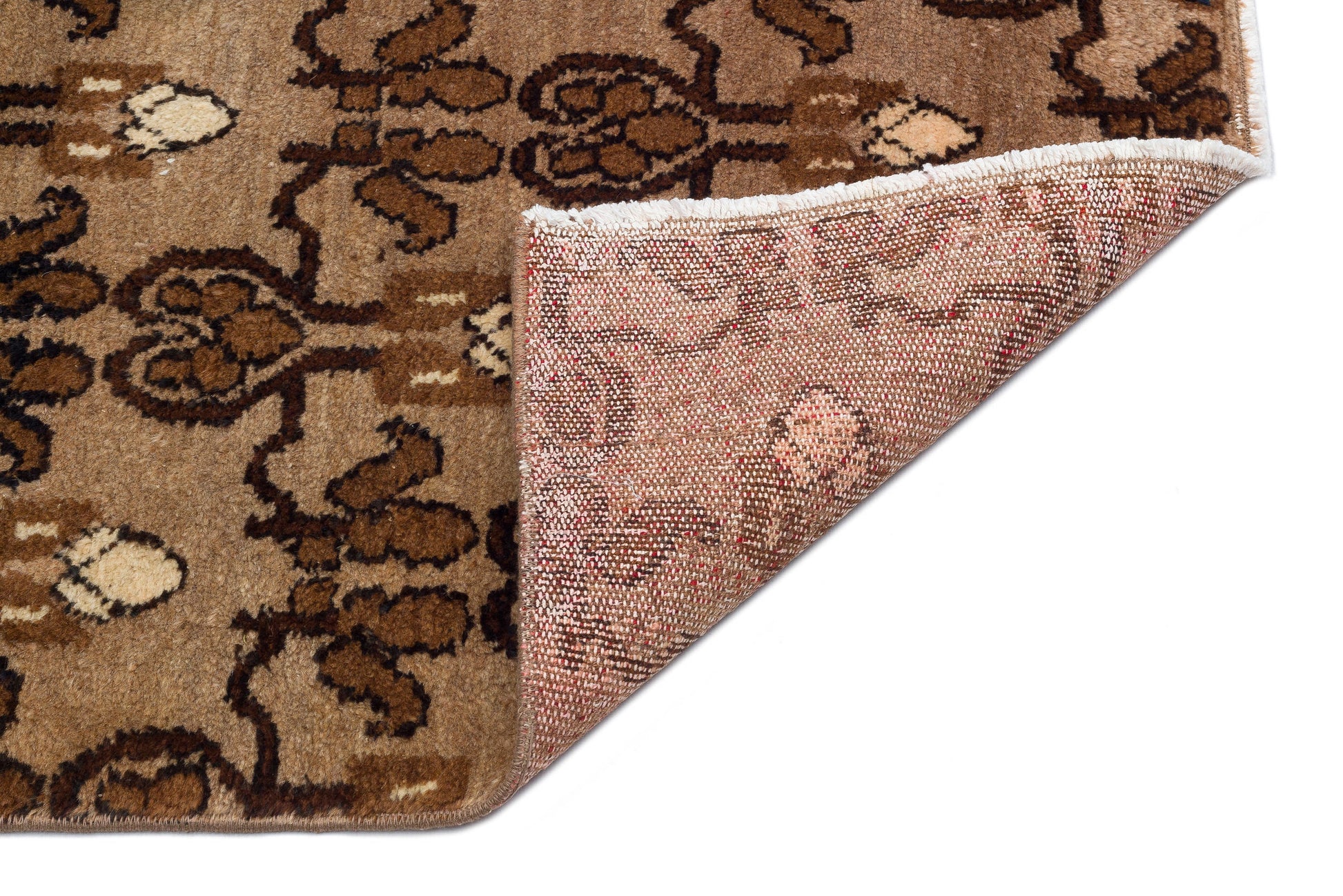 Kavala Kahverengi Klasik Yün El Dokuma Halısı 098 x 164 Apex Unique