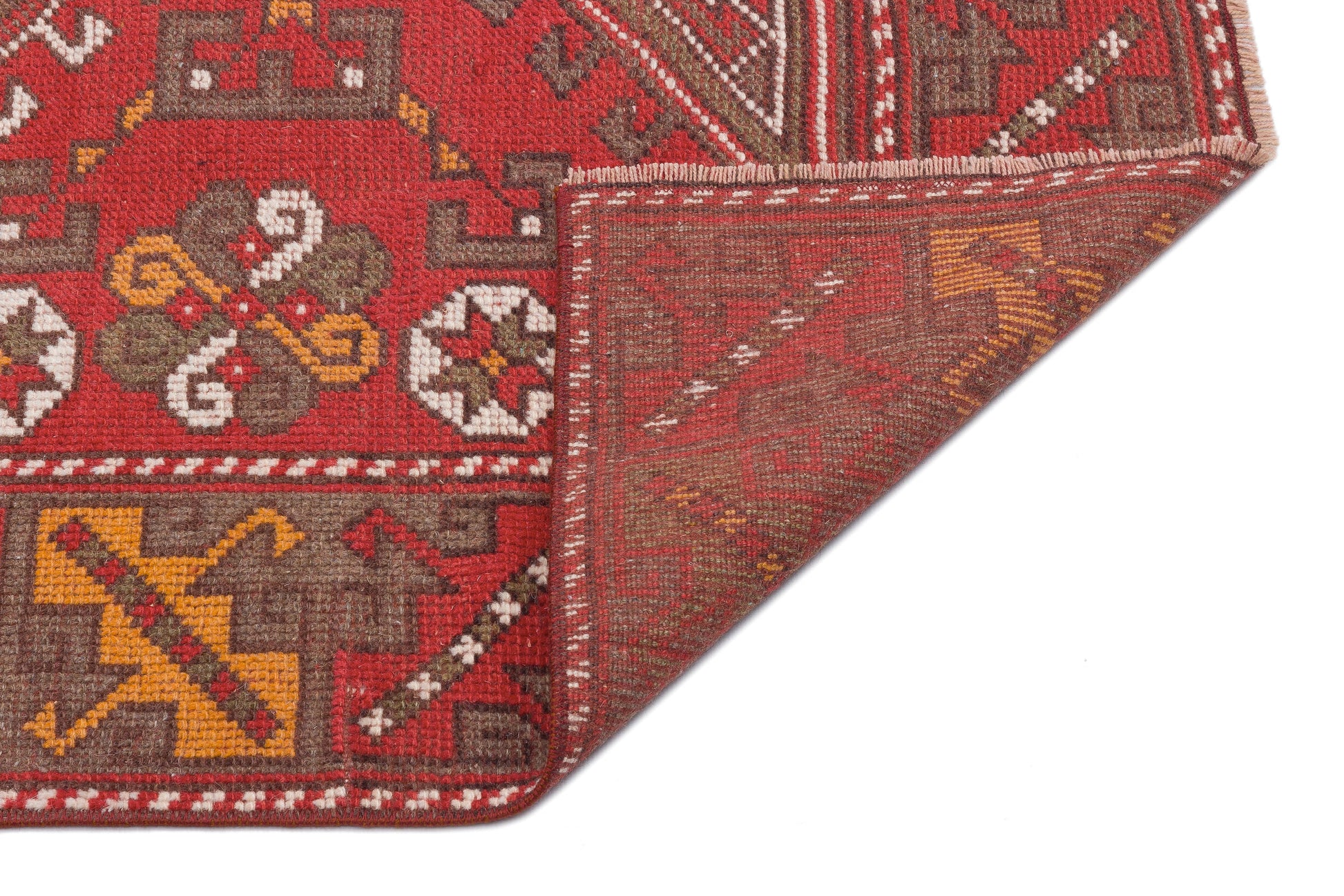 Kavala Kırmızı Klasik Yün El Dokuma Halısı 124 x 167 Apex Unique