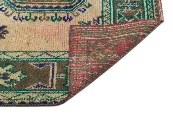 Kırmızı Anadolu Bohem Geometrik Yün Halı 138x333 - Özel Seri