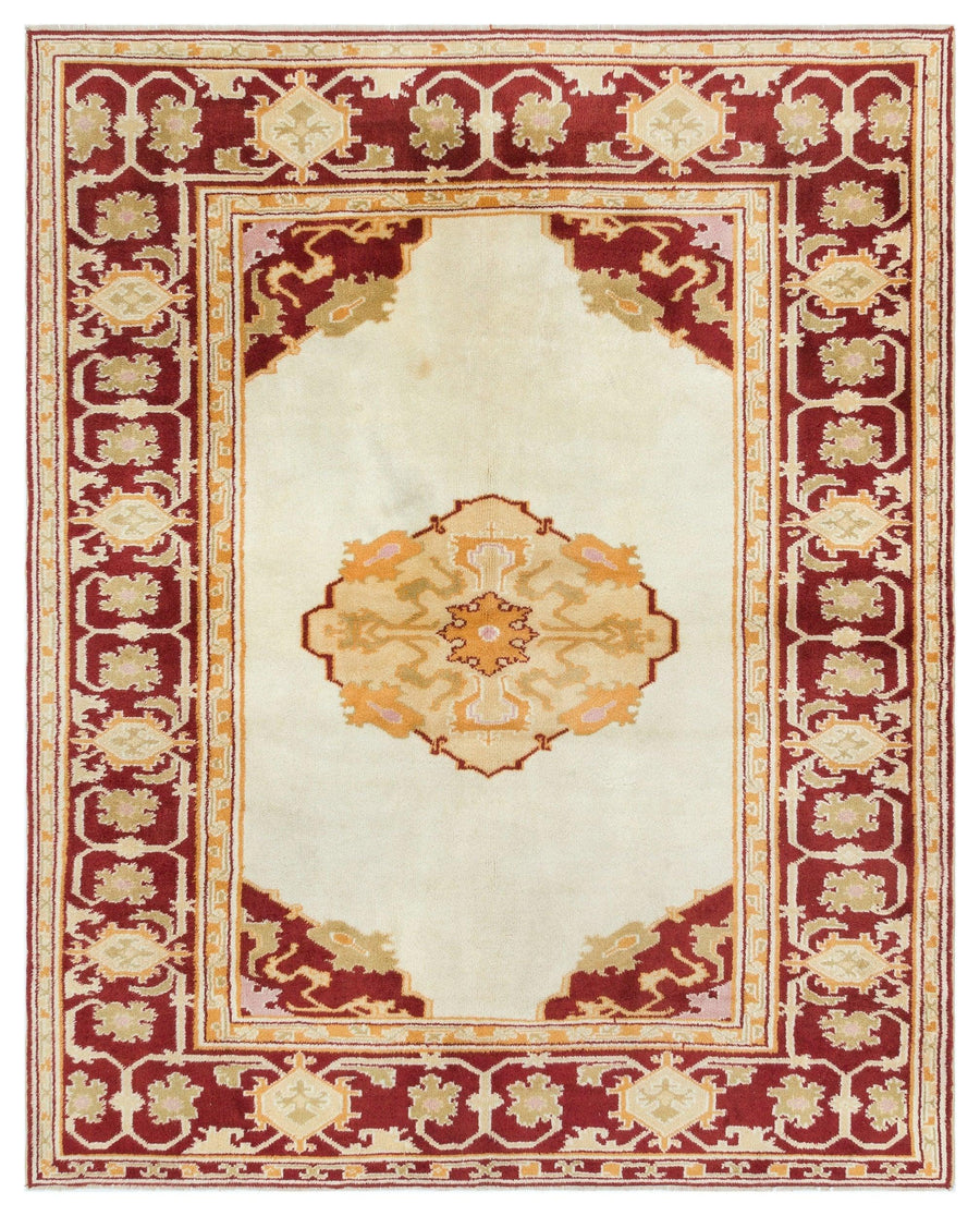Kırmızı Anadolu Geometrik Yün Halı 175x215 - Özel Seri
