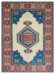 Kırmızı Anadolu Bohem Geometrik Yün Halı 184x242 - Özel Seri