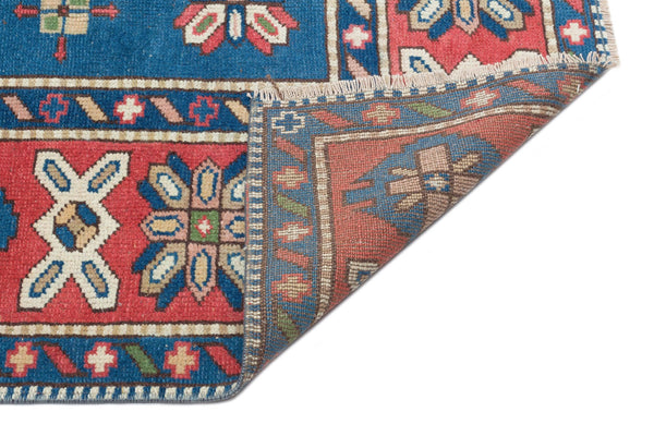 Kırmızı Anadolu Bohem Geometrik Yün Halı 184x242 - Özel Seri