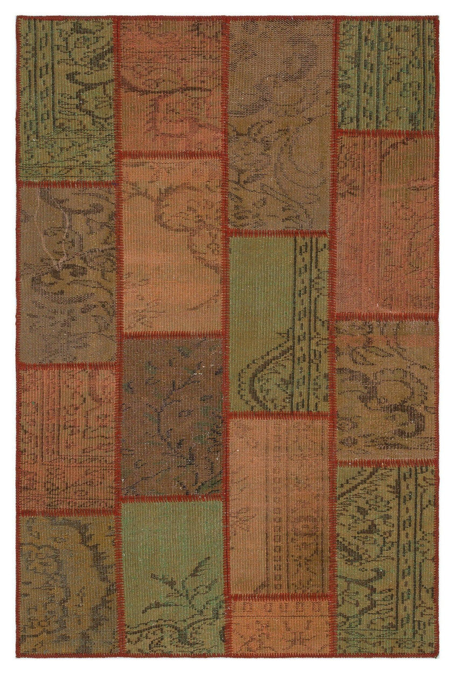 Bej Hardal Anadolu Eskitme Vintage Yün Halı 120x181 - Özel Seri