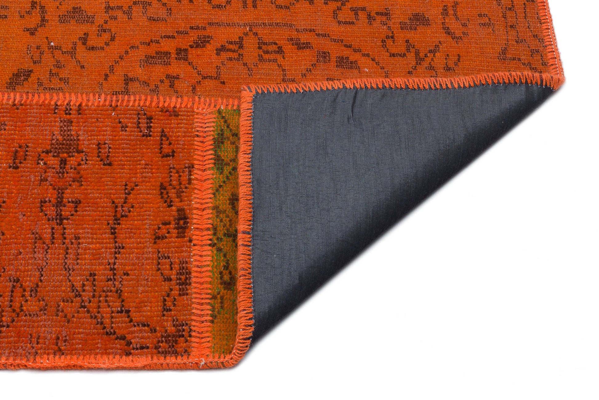 Iskece Turuncu Eskitme Yün El Dokuma Halısı 160 x 230 Apex Unique