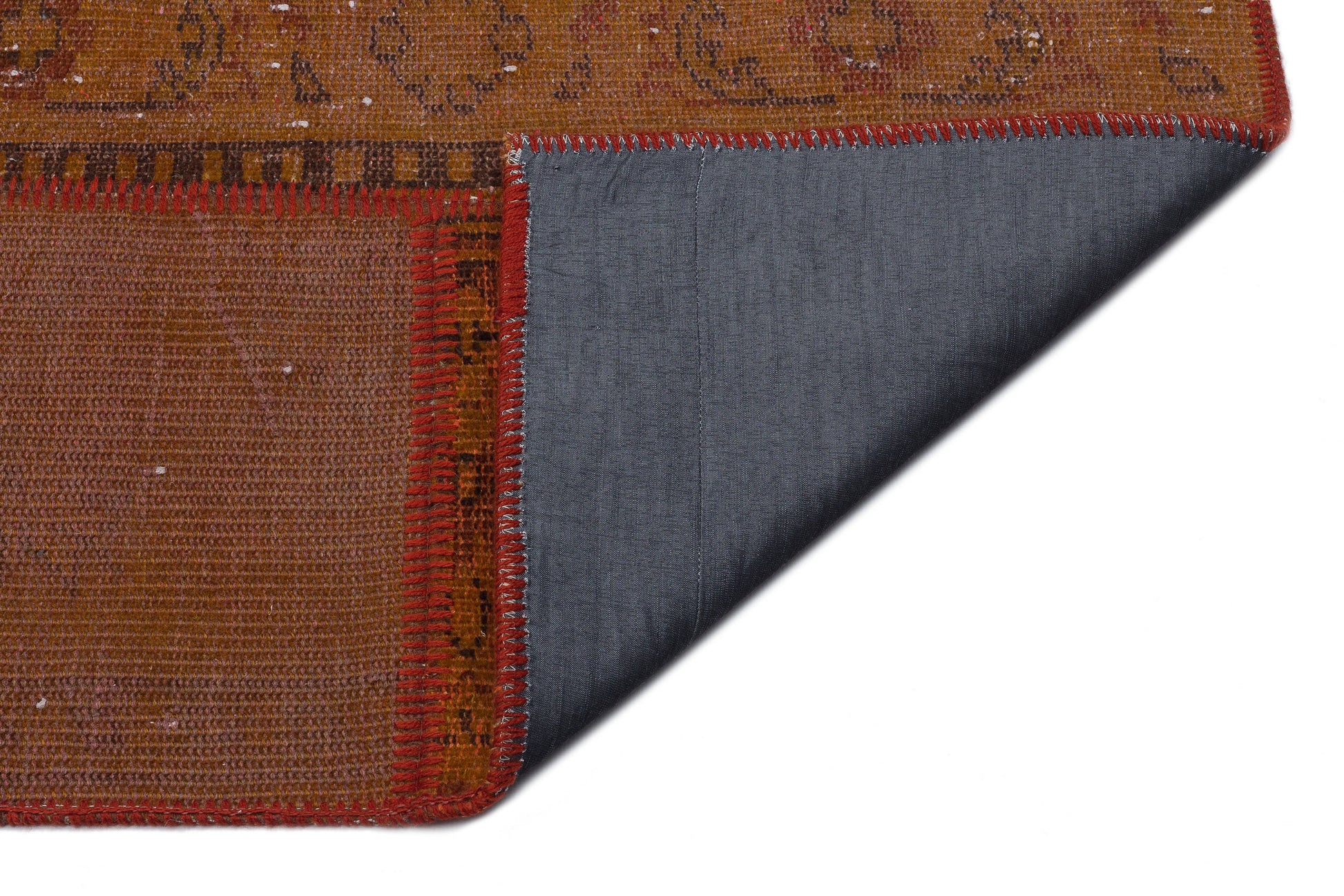 Iskece Kahverengi Eskitme Yün El Dokuma Halısı 160 x 230 Apex Unique