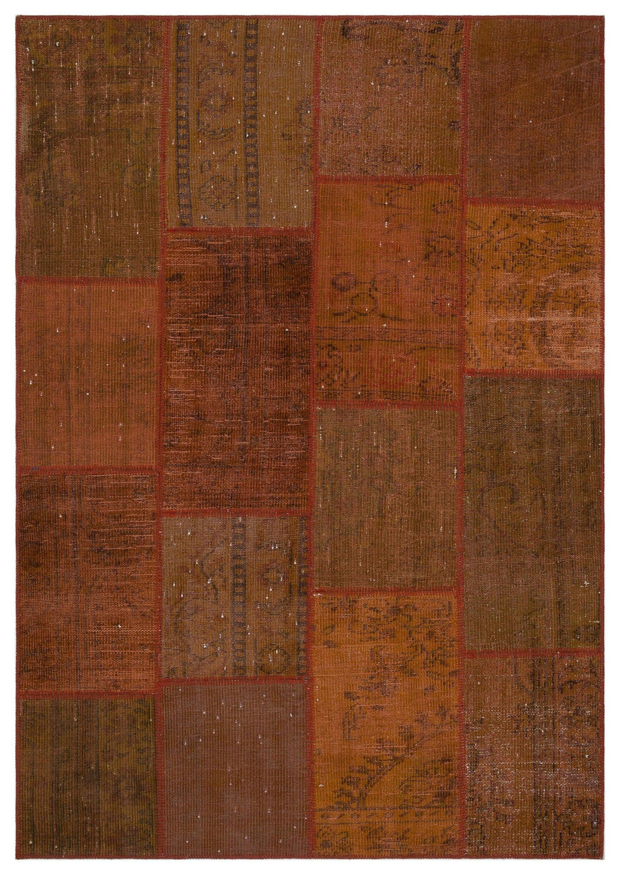 Bej Hardal Anadolu Eskitme Geometrik Yün Halı 160x230 - Özel Seri