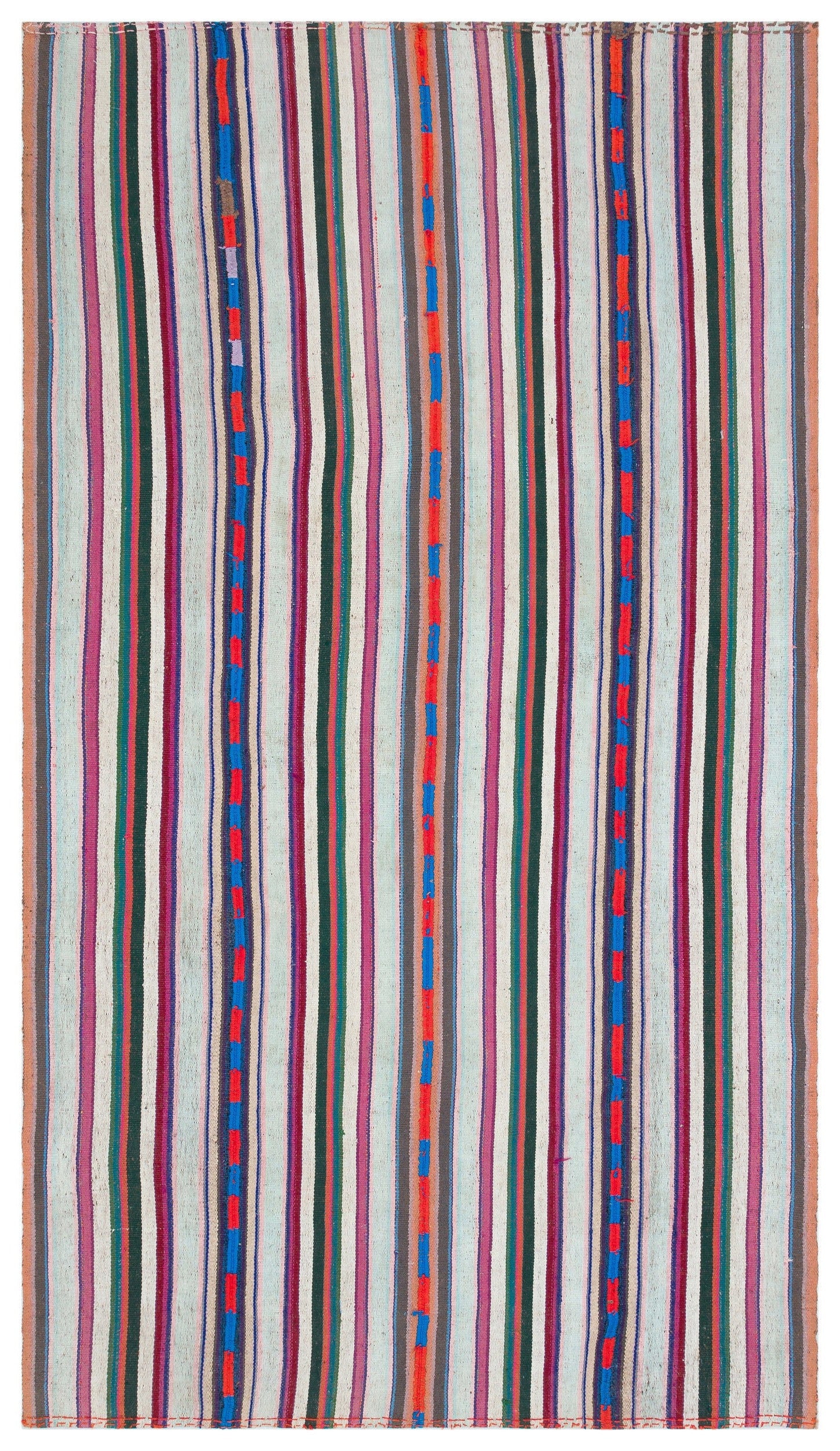 Girit Bej Çizgili Yün El Dokuma Halısı 173 x 296 Apex Unique