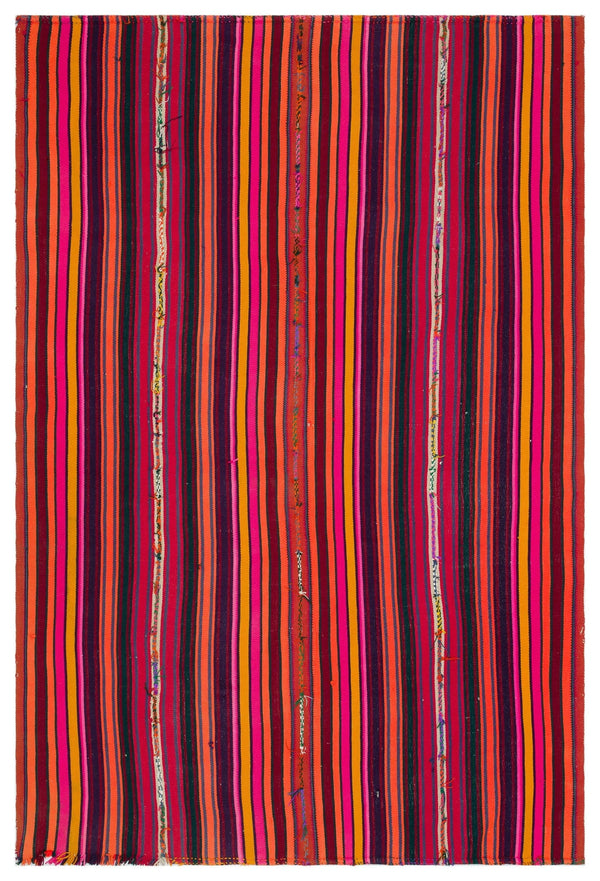 Bej Anadolu Bohem Geometrik Yün Halı 178x256 - Özel Seri