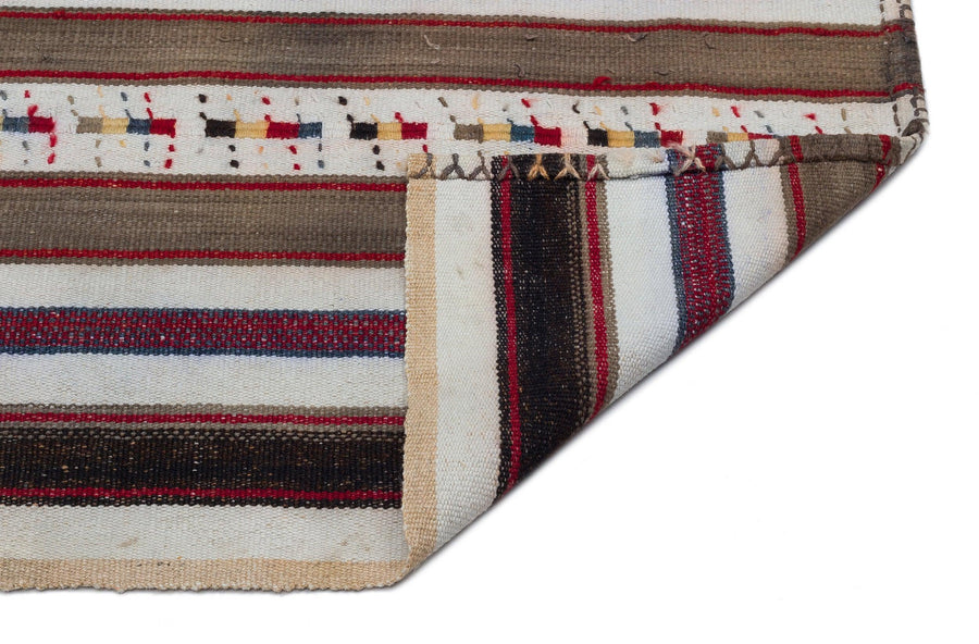 Bej Anadolu Bohem Geometrik Yün Halı 158x214 - Özel Seri