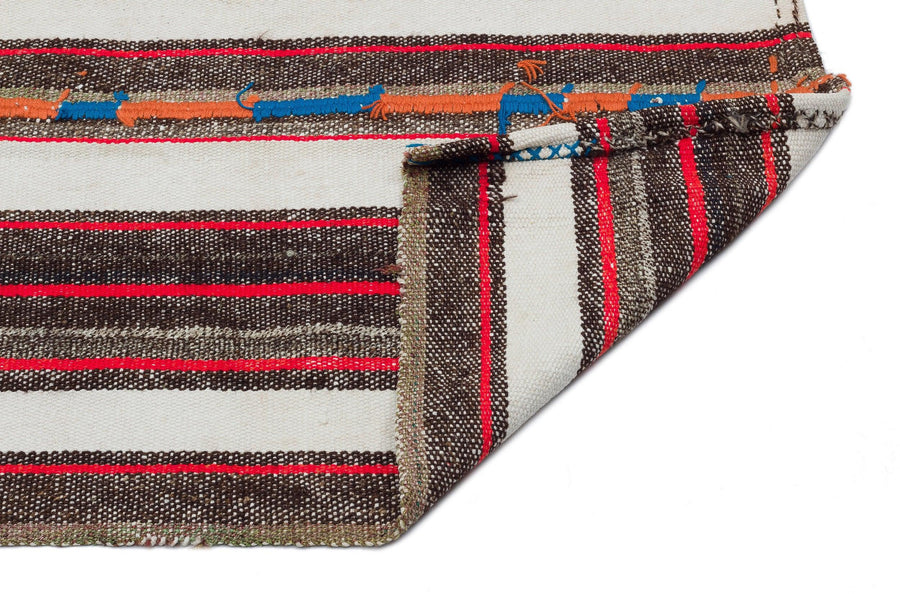 Bej Anadolu Bohem Geometrik Yün Halı 165x228 - Özel Seri