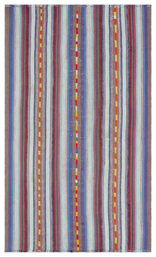 Bej Anadolu Bohem Geometrik Yün Halı 146x250 - Özel Seri