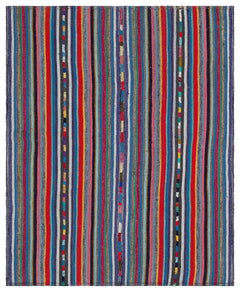 Girit Bej Çizgili Yün El Dokuma Halısı 179 x 228 Apex Unique