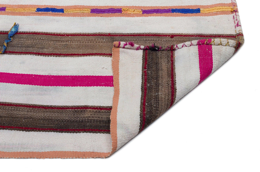Bej Anadolu Bohem Geometrik Yün Halı 196x238 - Özel Seri