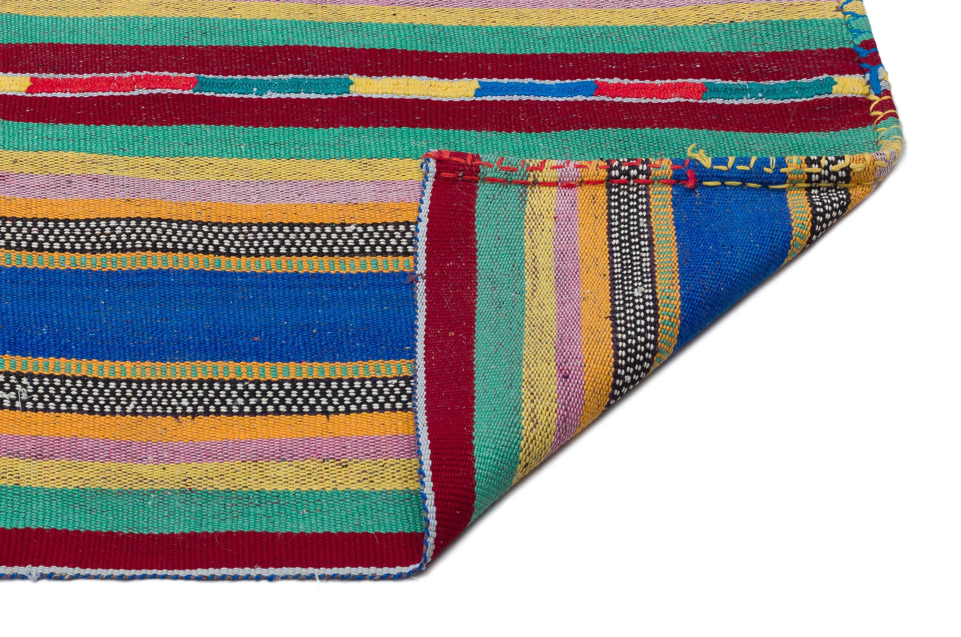 Girit Bej Çizgili Yün El Dokuma Halısı 184 x 293 Apex Unique