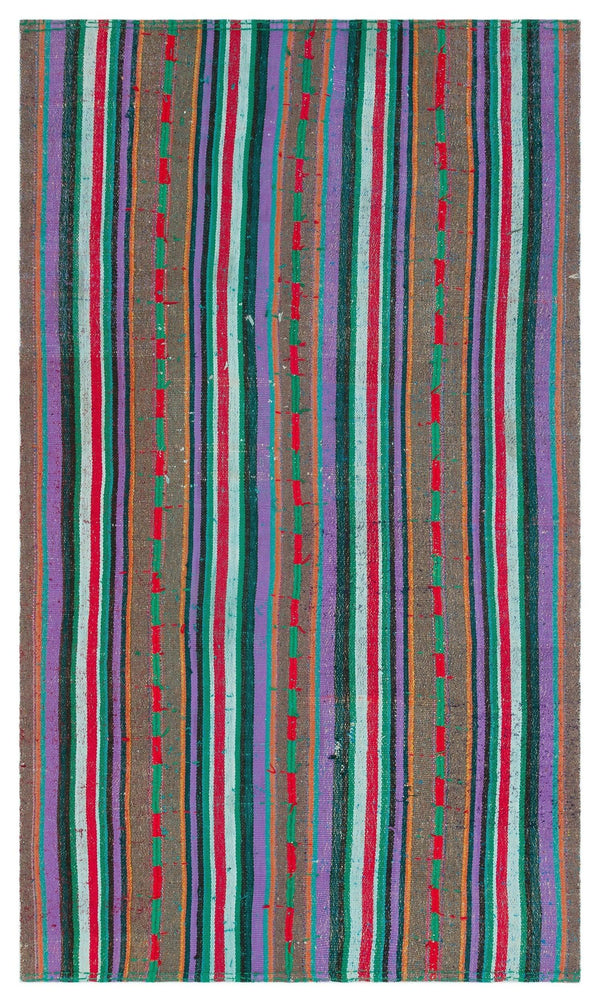 Bej Anadolu Bohem Geometrik Yün Halı 131x227 - Özel Seri