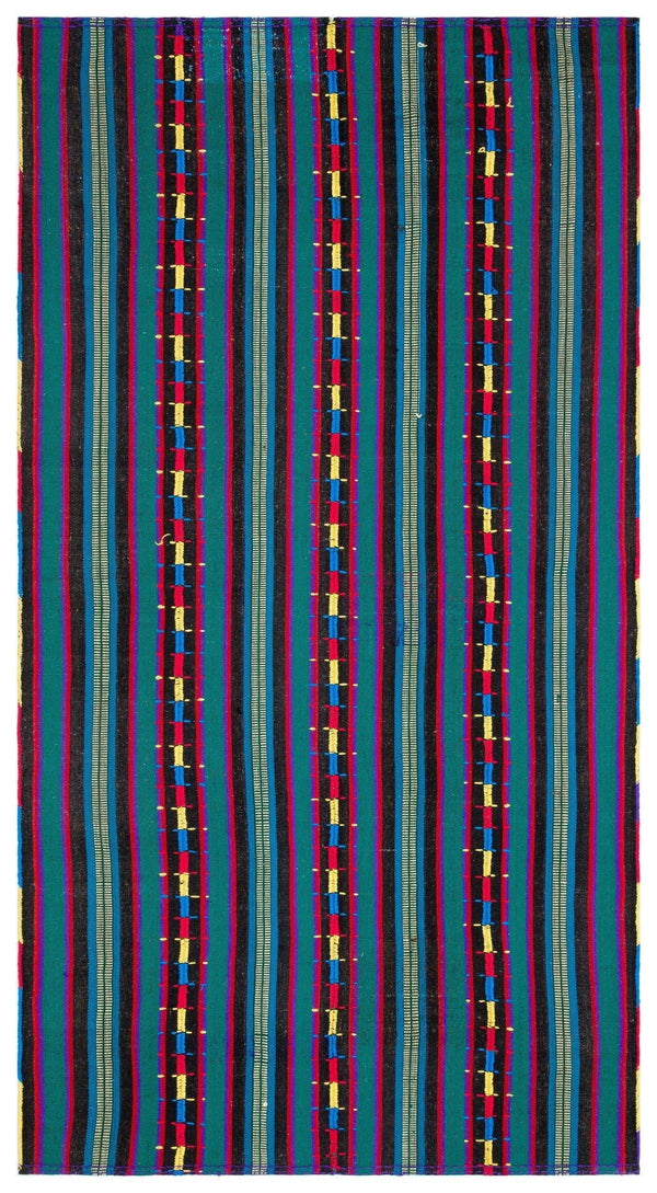 Bej Anadolu Bohem Geometrik Yün Halı 165x310 - Özel Seri