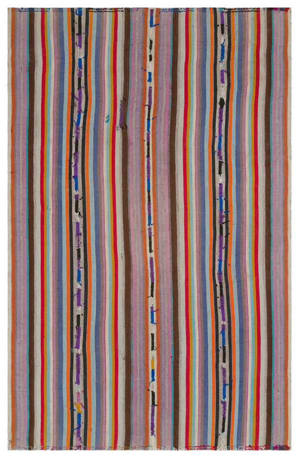Bej Anadolu Bohem Geometrik Yün Halı 173x268 - Özel Seri