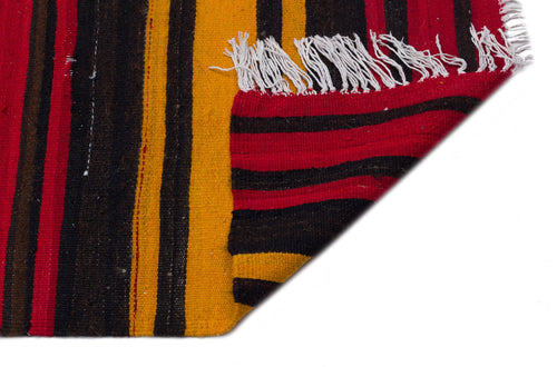 Girit Bej Çizgili Yün El Dokuma Halısı 172 x 400 Apex Unique