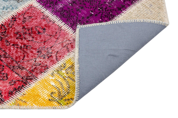 Bej Modern Vintage Yün Halı 82x147