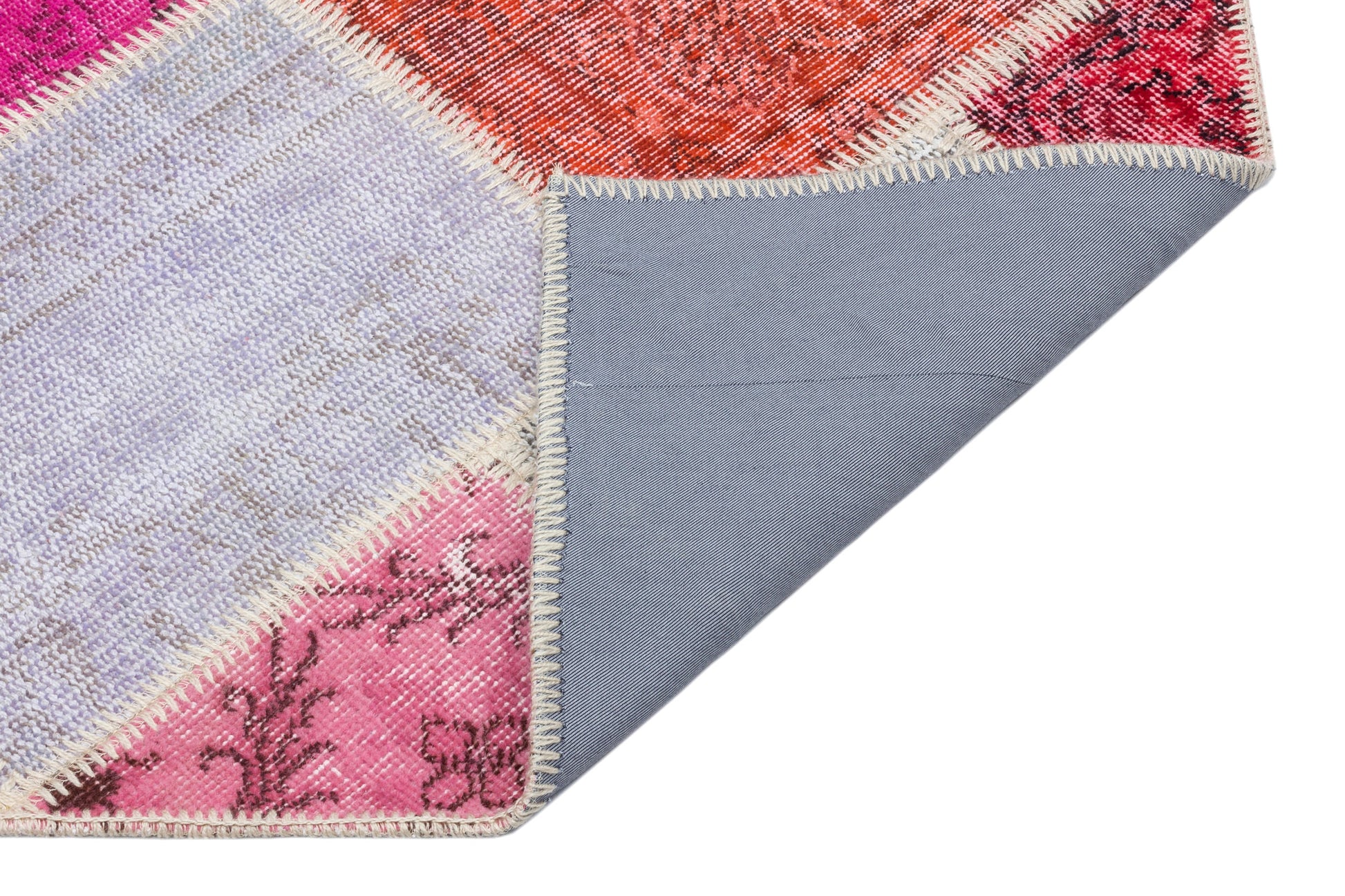 Iskece Bej Patchwork Yün El Dokuma Halısı 082 x 146 Apex Unique