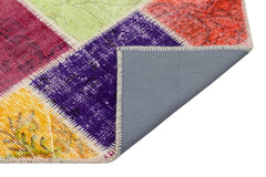 Iskece Bej Patchwork Yün El Dokuma Halısı 122 x 180 Apex Unique