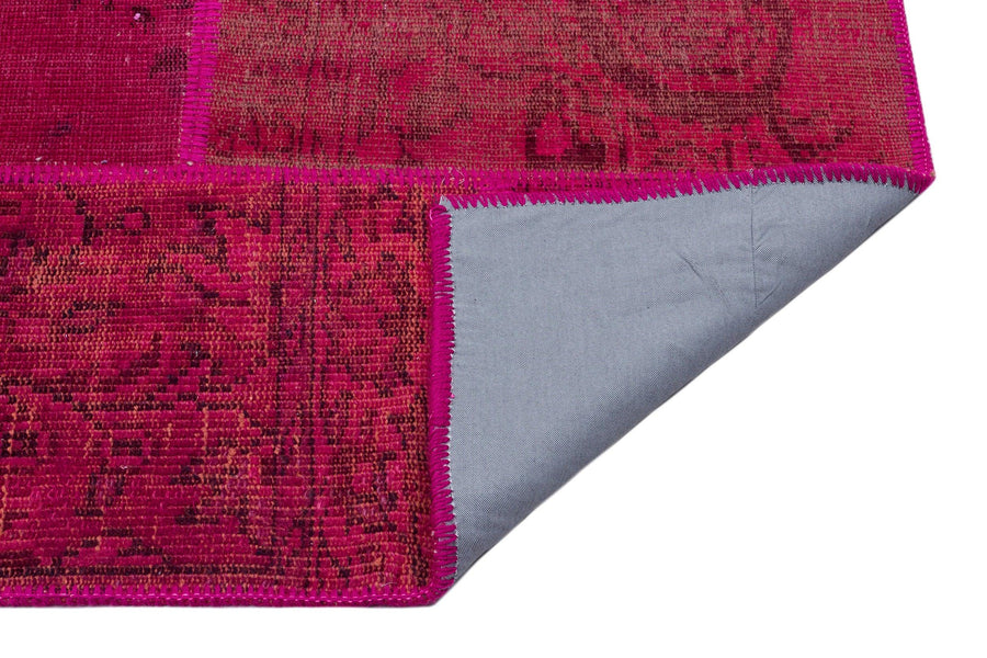 Eskitme Pembe Geometrik Desenli El Dokuma Halı 160x230 cm 34171 – Oturma odası kullanımı