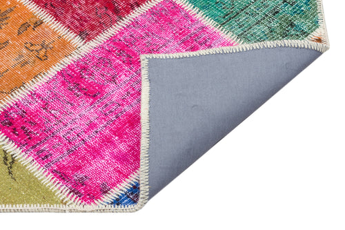 Iskece Bej Patchwork Yün El Dokuma Halısı 162 x 231 Apex Unique