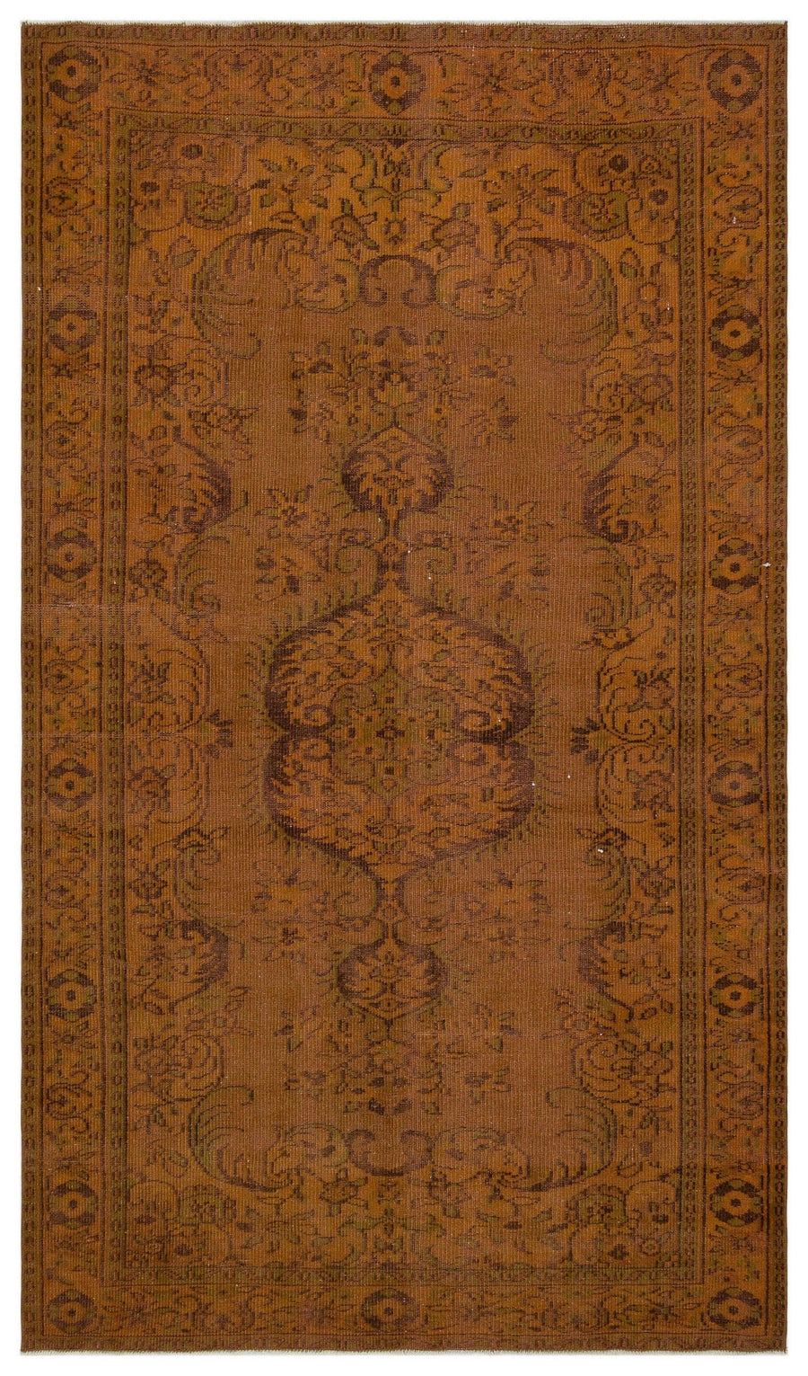 Antrasit Gri Anadolu Eskitme Modern Yün Halı 172x296 - Özel Seri