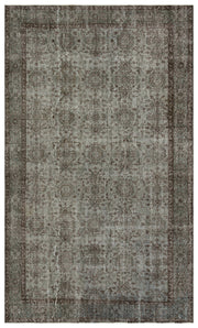 Atina Gri Eskitme Yün El Dokuma Halısı 173 x 296 Apex Unique