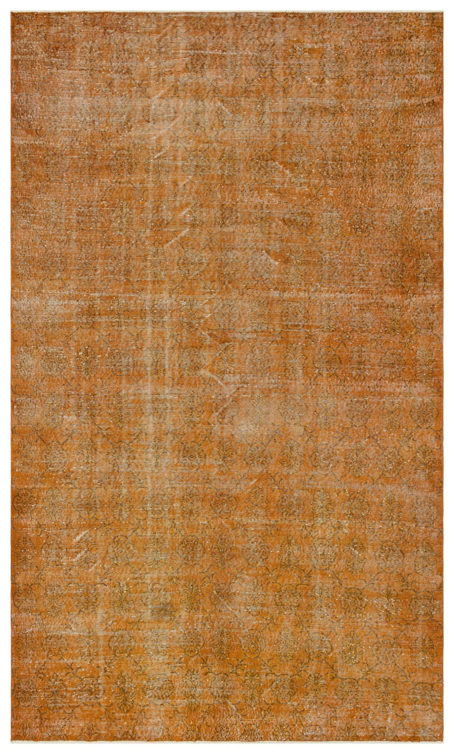 Antrasit Gri Anadolu Eskitme Geometrik Yün Halı 188x310 - Özel Seri