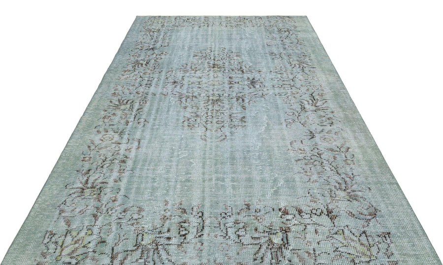 Mavi Anadolu Eskitme Modern Yün Halı 186x282 - Özel Seri
