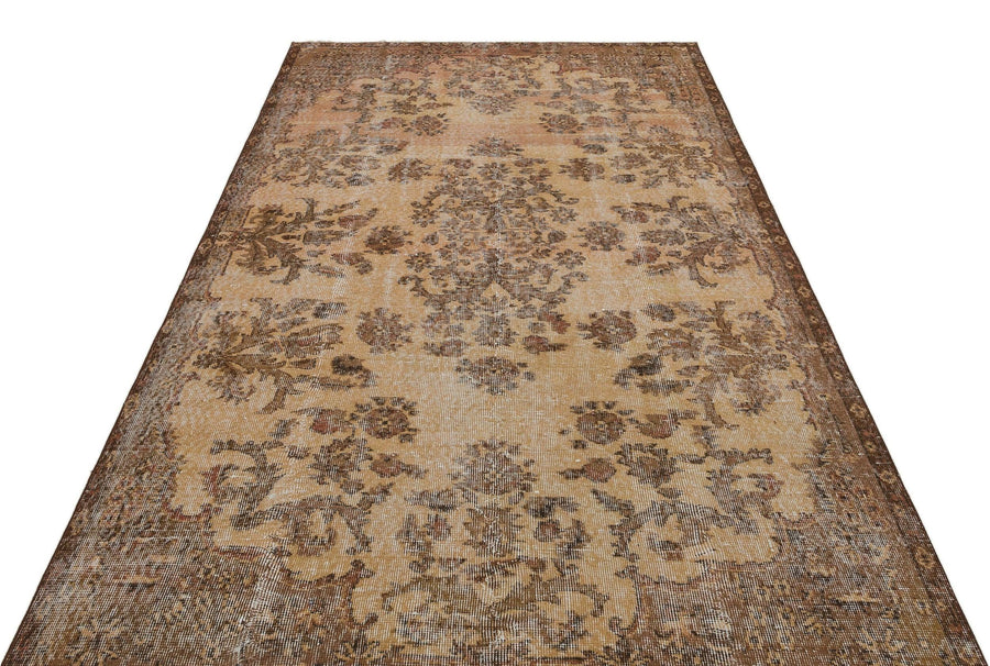 Antrasit Beyaz Anadolu Eskitme Geometrik Yün Halı 161x263 - Özel Seri