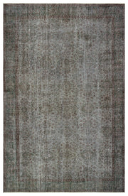 Atina Gri Eskitme Yün El Dokuma Halısı 175 x 277 Apex Unique