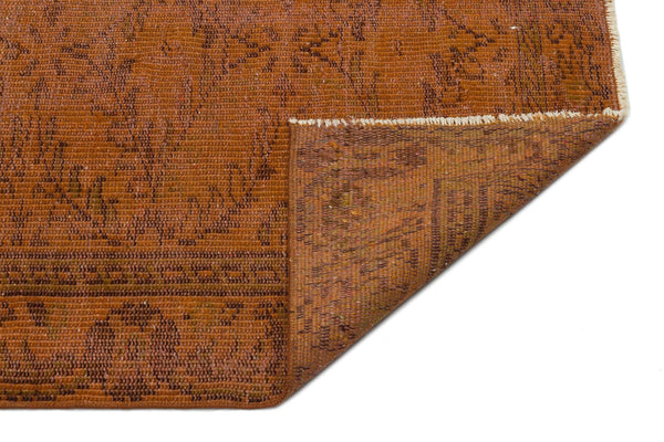 Kiremit Turuncu Anadolu Geometrik Modern Yün Halı 164x278 - Özel Seri