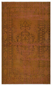 Atina Kahverengi Eskitme Yün El Dokuma Halısı 148 x 245 Apex Unique