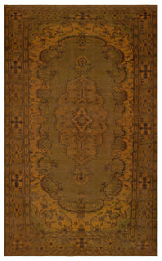 Atina Kahverengi Eskitme Yün El Dokuma Halısı 172 x 285 Apex Unique