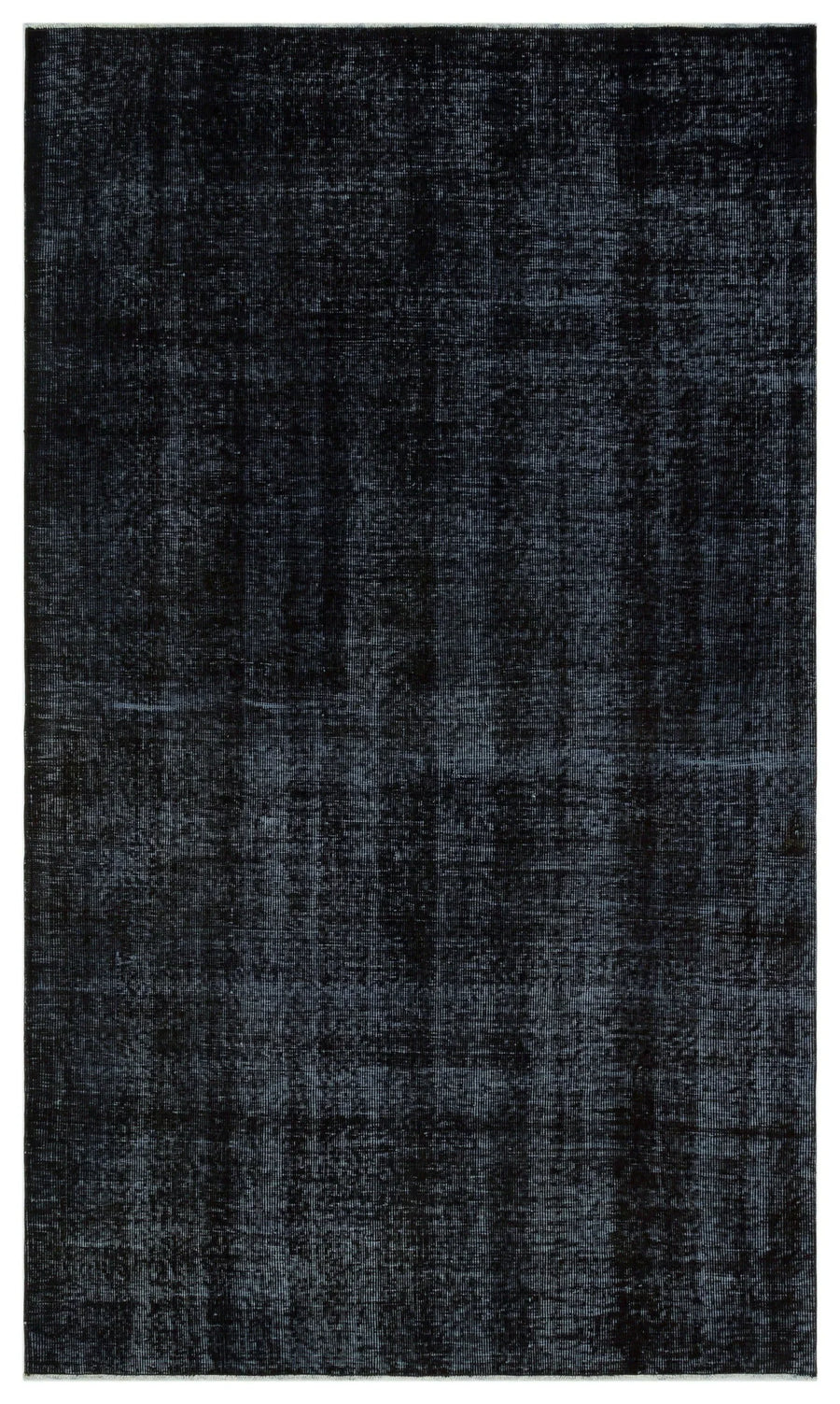 Siyah Eskitme Modern Yün Halı 164x270