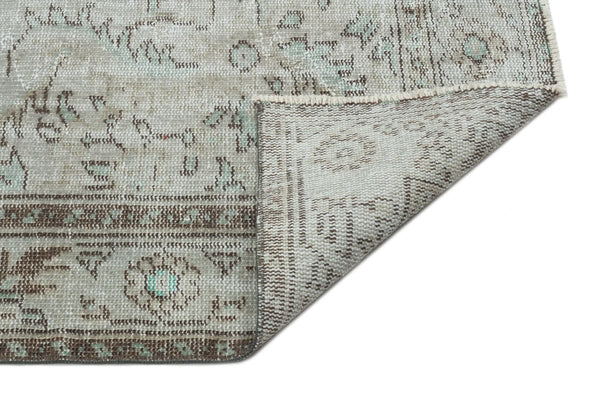 Gri Anadolu Geometrik Madalyonlu Yün Halı 168x303 - Özel Seri