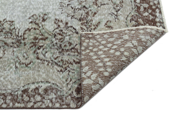 Gri Anadolu Geometrik Klasik Yün Halı 160x267 - Özel Seri