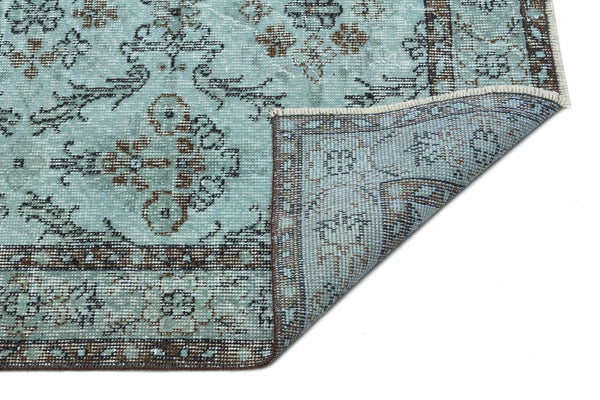 Yeşil Eskitme Klasik Yün Halı 151x262