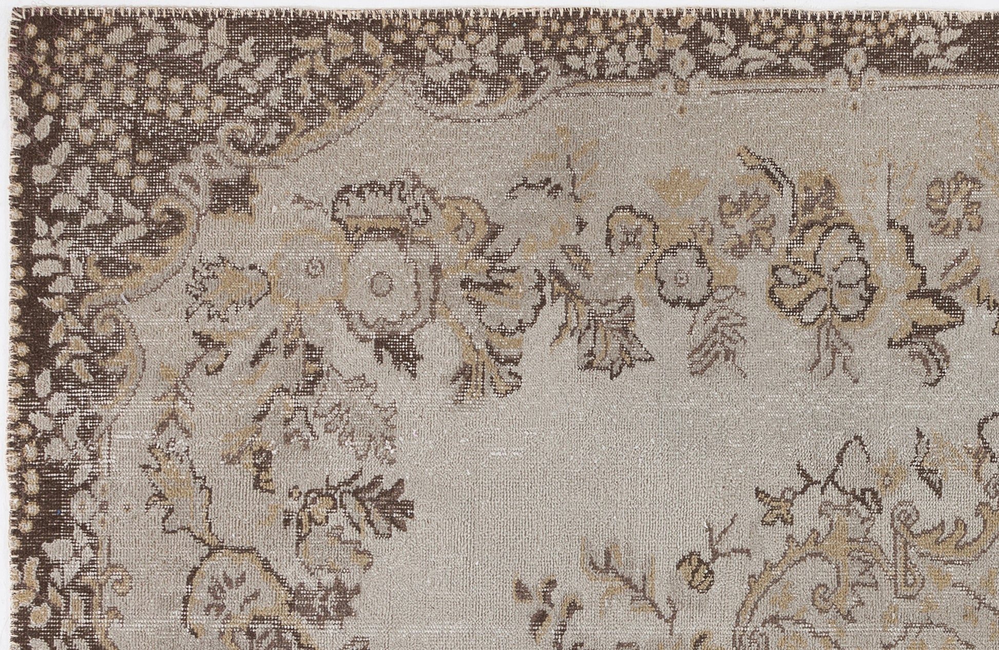 Atina Bej Eskitme Yün El Dokuma Halısı 185 x 295 Apex Unique