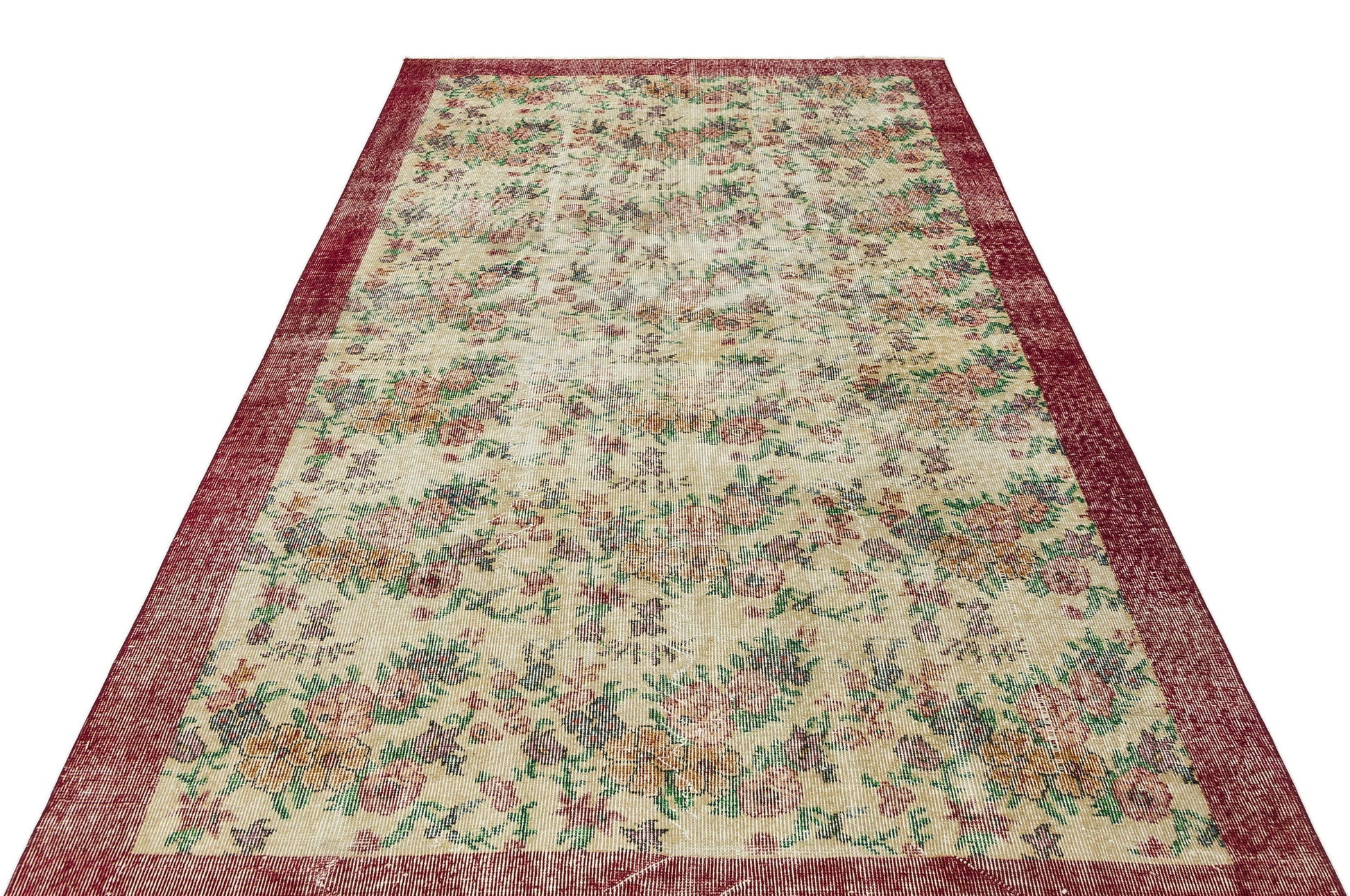 Atina Bej Eskitme Yün El Dokuma Halısı 166 x 278 Apex Unique