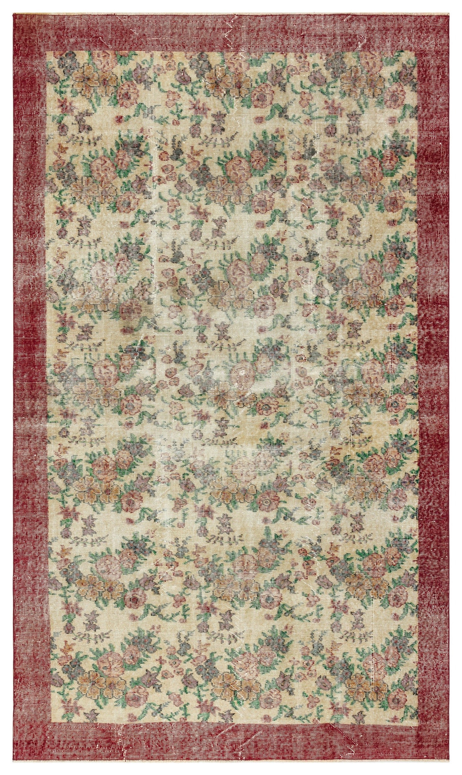 Atina Bej Eskitme Yün El Dokuma Halısı 166 x 278 Apex Unique