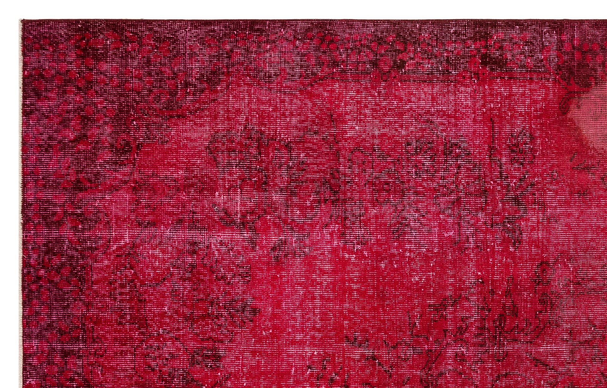 Atina Kırmızı Eskitme Yün El Dokuma Halısı 181 x 283 Apex Unique