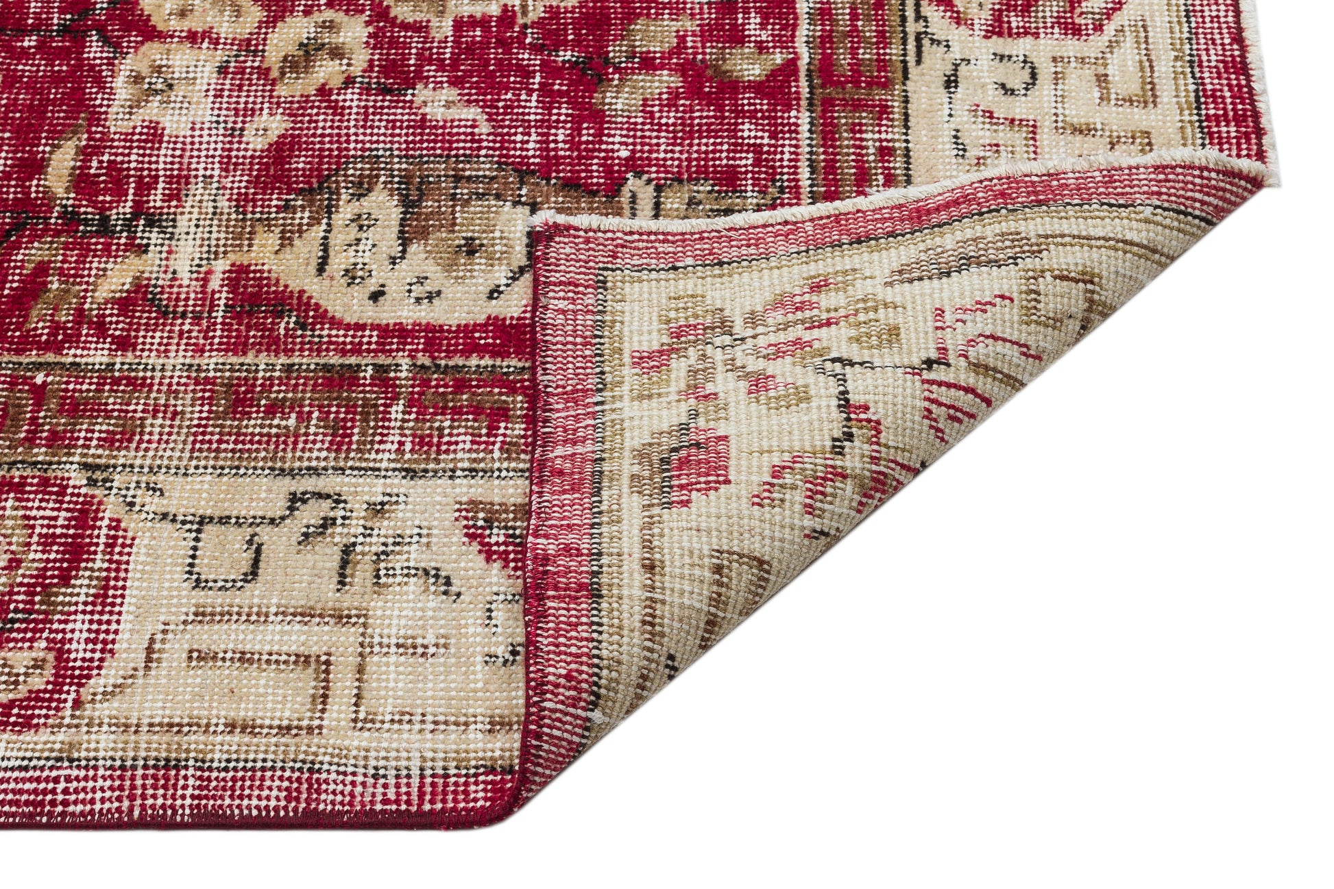 Atina Kırmızı Klasik Yün El Dokuma Halısı 186 x 289 Apex Unique