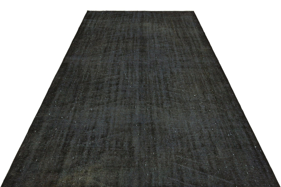 Siyah Geometrik Modern Yün Halı 175x285
