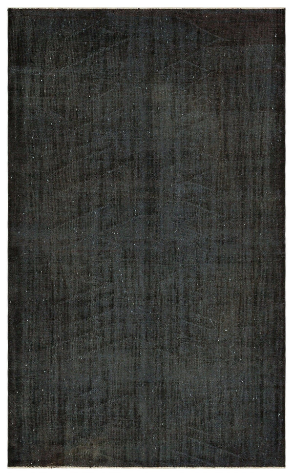 Siyah Geometrik Modern Yün Halı 175x285